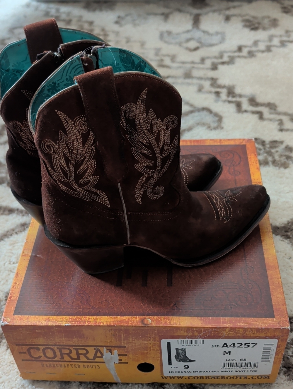Corral Cognac Ankle Boot